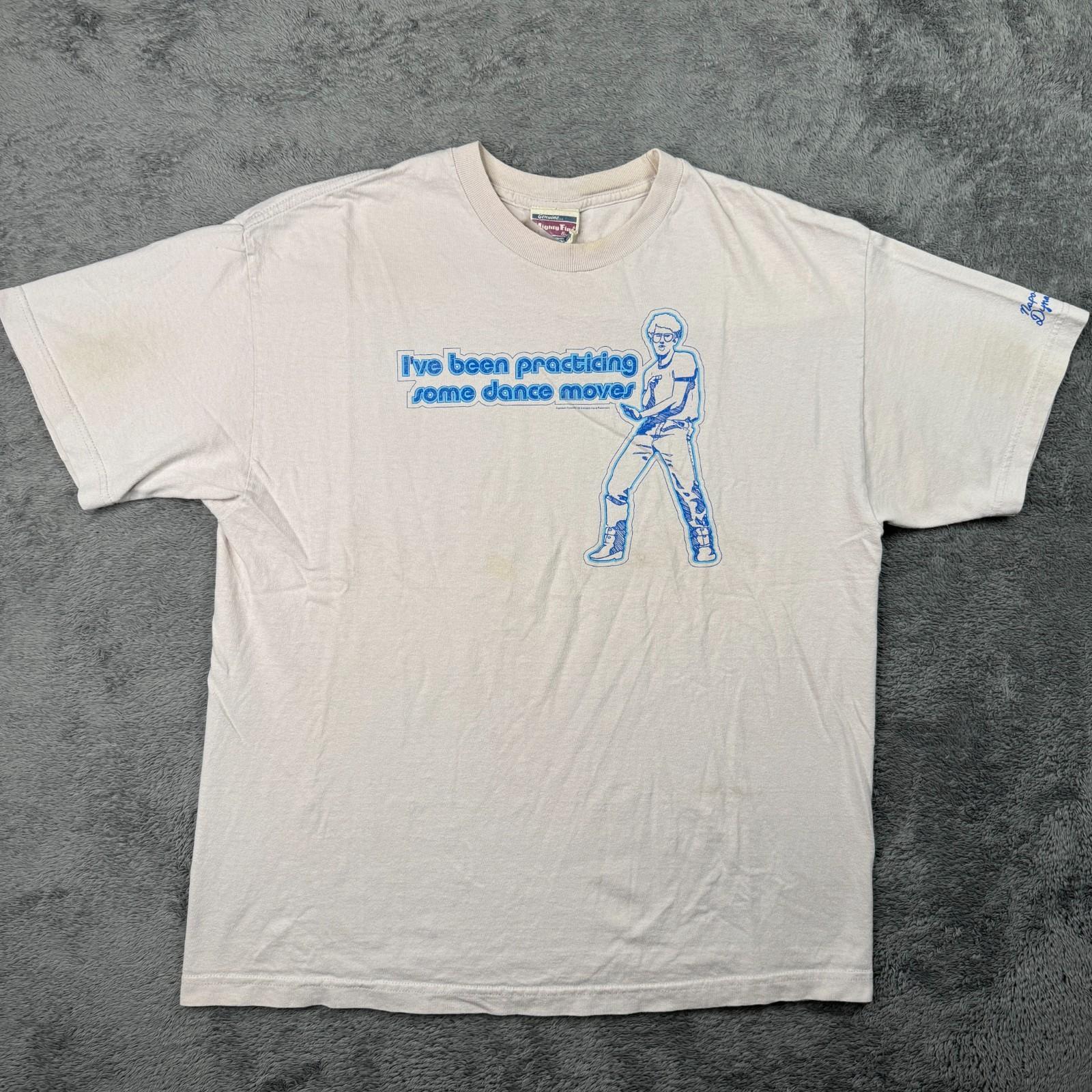 2005 Napoleon Dynamite Movie Promo Dance Moves Shirt Vintage Tee Mens XL Unisex T-Shirt XXL