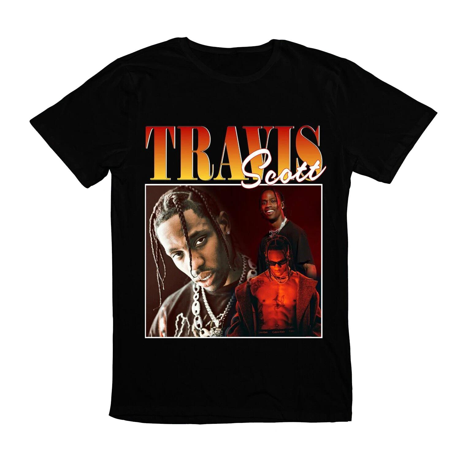 Мужская футболка Travis Rapper American Scott Texas Music Band 3XL