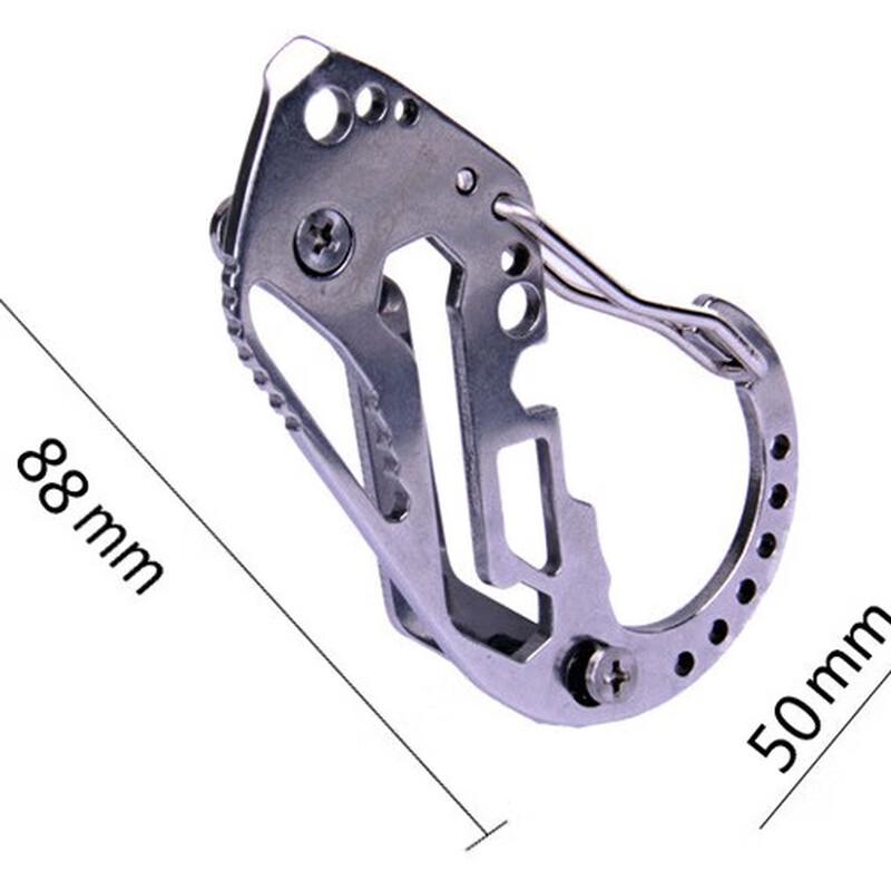 HengTravler Stainless Steel Quick Release Carabiner Key Clip