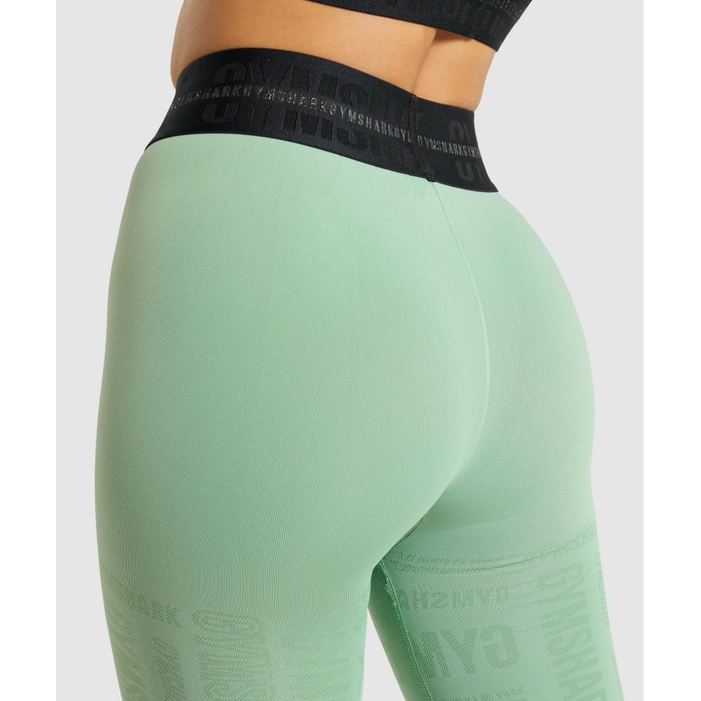 Gymshark Vision Legíny Zelené B1a8v Ebch