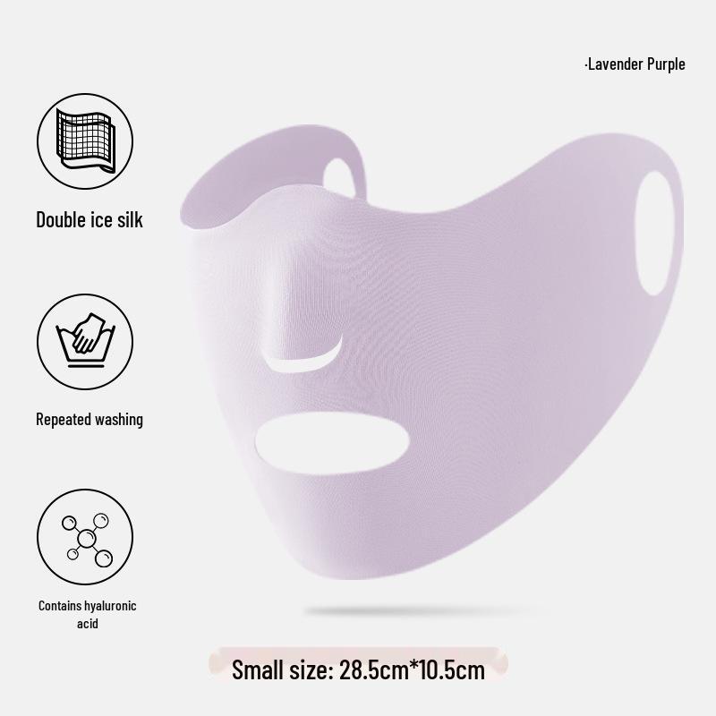 Women's Summer Ice Silk Facekini: UV-Protective Sunshade Mask for Outdoor Activities