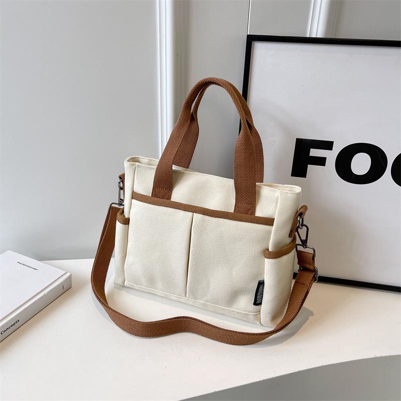 

Женская оригинальная литературная холщовая сумка через плечо - Уплотненная, повседневная, портативная сумка-тоут для студентов