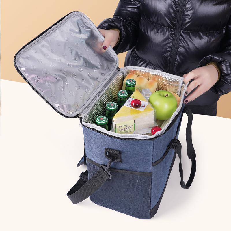 Large Capacity Insulated Oxford Cloth Picnic Lunch Bag