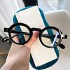 Small Round Women'S Presbyopic Glasses Thick Frame Elegant Green Eyeglasses Men Retro Anti Blue Light Reading Glasses