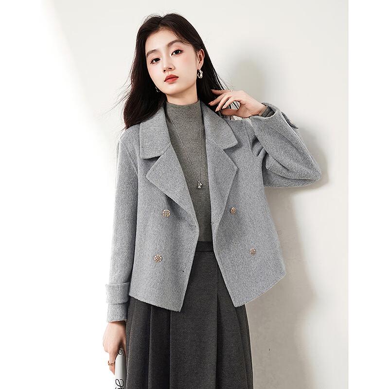 Sisui Nianhua Women's Short Wool Blend Coat