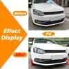 For Volkswagen VW Polo 6R 6C 2009 2010 2011 2012 2013 2014 2015 2016 2017 Front Bumper Lip Splitter Exterior Accessories BodyKit