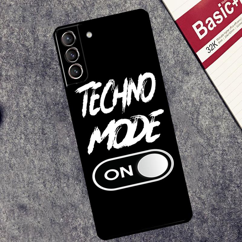 Love Techno Music Quotes Case For Samsung Galaxy S24 S26 Ultra S10 S20 S21 S22 S23 Plus S25 FE S25 Ultra Cover Coque