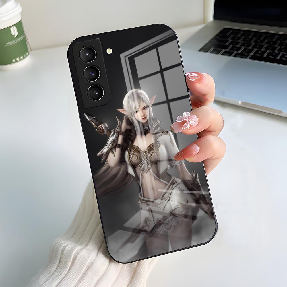 L-Lineage 2 Phone Case For Samsung A56 A36 A26 A16 A15 A25 A35 A55 A14 A34 A24 A54 Glass Case