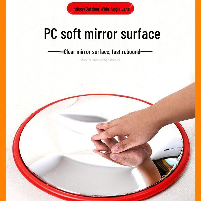 Wide-Angle Outdoor/Indoor Traffic Convex Mirror for Safety and Anti-Theft