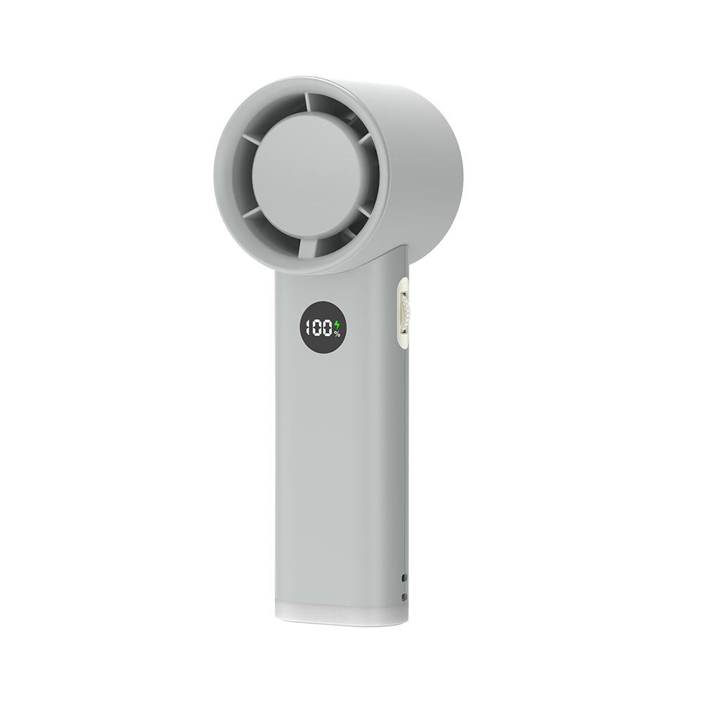 

Бытовой цифровой дисплей Высокоскоростной вентилятор Портативный уличный ручной турбинный маленький вентилятор Сильный ветер USB Ручной вентилятор 60*60*167мм зелёный