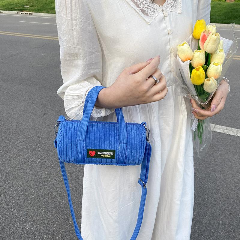 Women's Bag New Corduroy Handbag Sweet Fashion Shoulder Messenger Bag