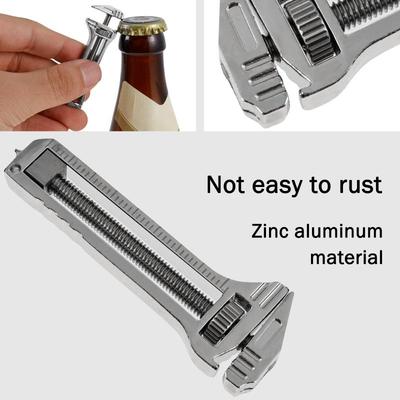 Mini Schraubenschlüssel Taschenformat Tragbares Multitool Werkzeuge für Outdoor Camping Kompakter Titanlegierung Flaschenöffner Outdoor Kleine Werkzeuge