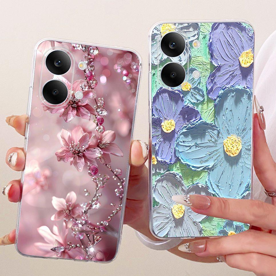 Flower Butterfly Luxury Girly Fashion Casing For Xiaomi Poco X8 Pro Max / Redmi Turbo 5 Max Phone Case Soft Clear Silicone Cover