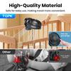 Topk Usb Clip On Desk Fan Brushless Motor Powerful Airflow Sturdy Clamp Ultra Quiet Portable Mini Personal Fan Office Bedroom