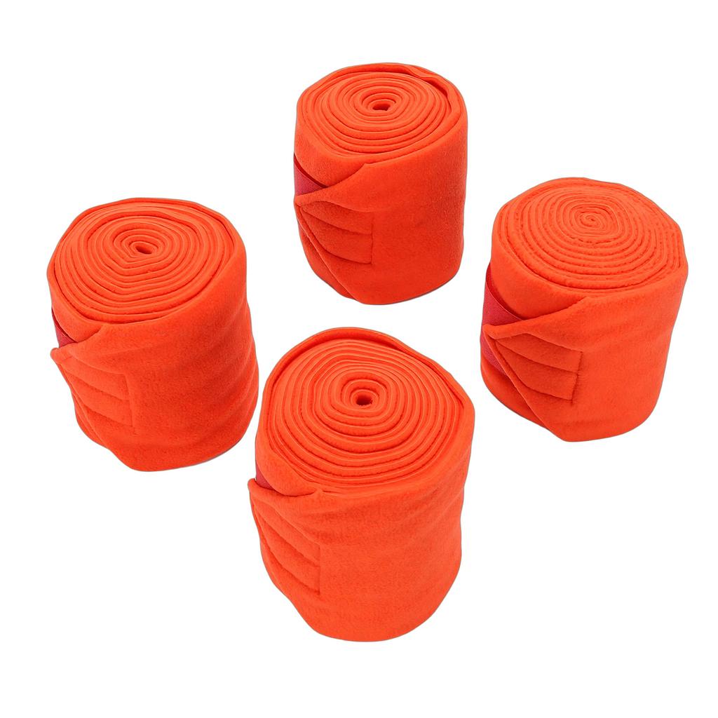 4pcs Horse Leg Wraps Comfortable Soft Fce Wraps Equestrian Leg Bandages Stable Supplies