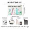 Travel Portable Toiletries Storage Bag Multi-Functional Makeup Organizer Bag Zipper Cosmetics Pouch Hair Accessory Storage Bags