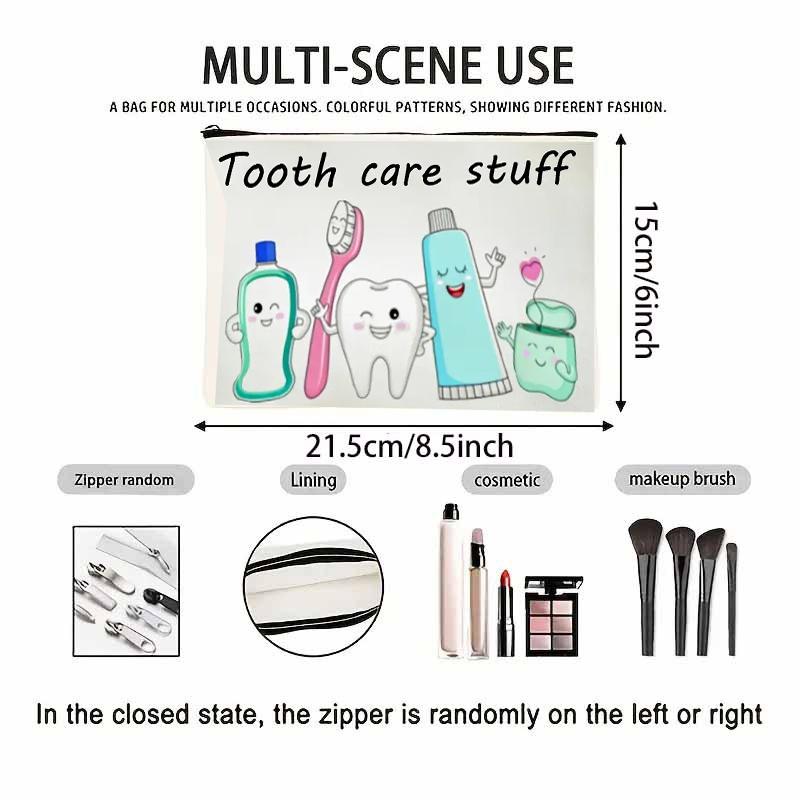 Travel Portable Toiletries Storage Bag Multi-Functional Makeup Organizer Bag Zipper Cosmetics Pouch Hair Accessory Storage Bags