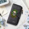 Gothic Skull Pattern Long Wallet for Women 