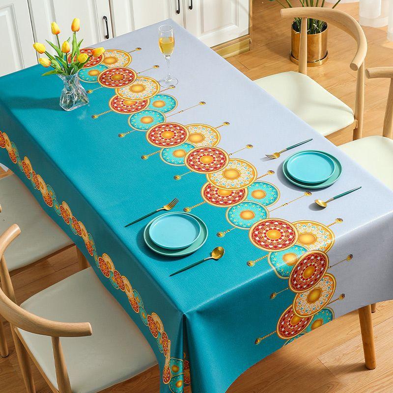European Classical Pvc Household Tablecloth Atmosphere Waterproof And Oil-Proof Tablecloth Coffee Table Cloth