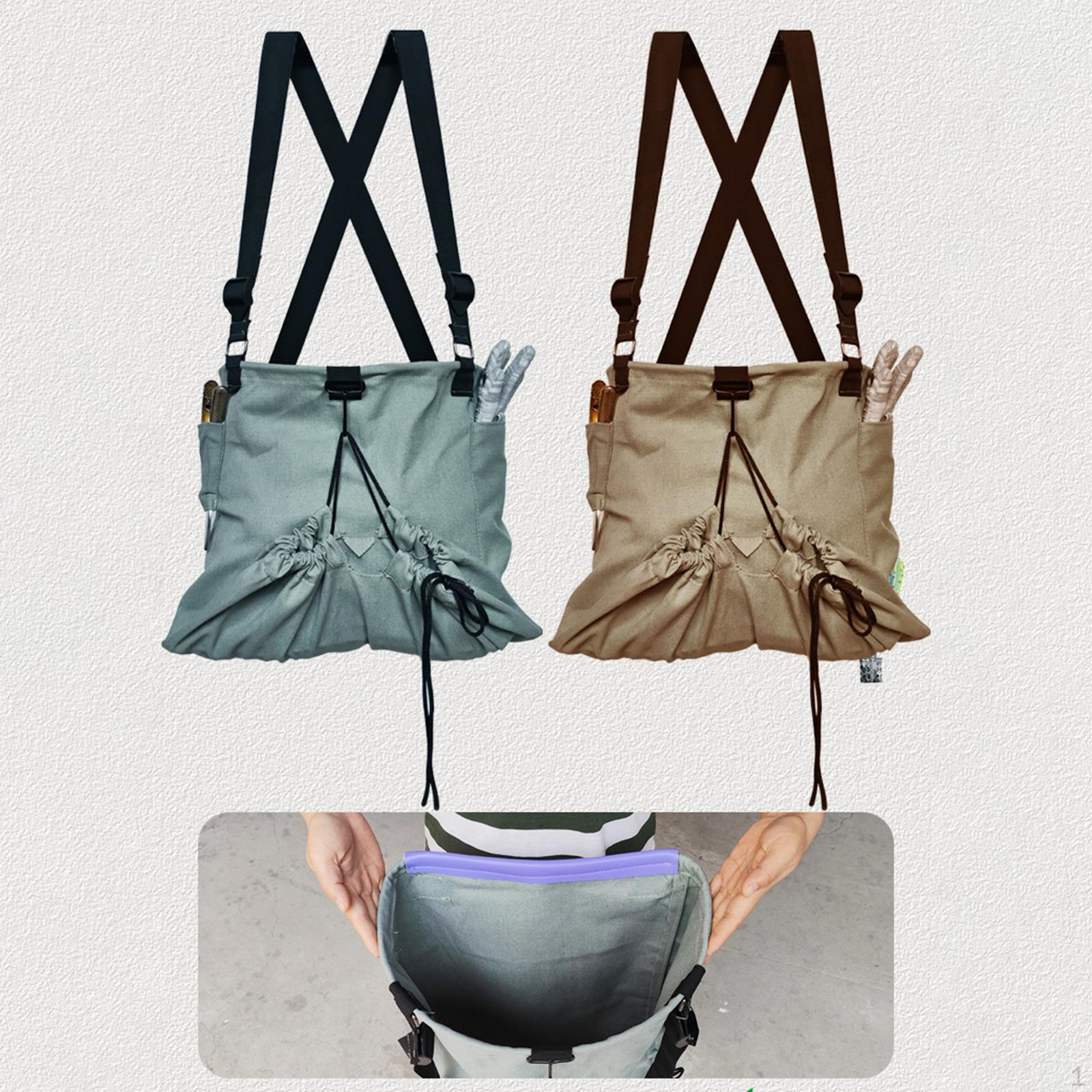 

Сумка для сбора фруктов, держатель для сбора урожая, помощники на ферме, холщовый мешок для хранения урожая персика khaki and blue gray