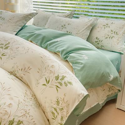 Class A Maternal And Infant Grade Small Fresh 100 Washed Cotton Four-Piece Set Student Dormitory 3Pcs Set Polished Cotton Full Quilt Cover Hat