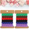 2Pcs Color Zigzag Ribbon DIY Hand Made Material Cloth Hair Accessories Sewing Decoration 8mm