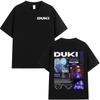 Rapper Duki ADA Tour Merch Tshirt Unisexs Women Clothing Cotton Cozy Oversized Tshirts Hip Hop Short Sleeve T Shirts Streetwear