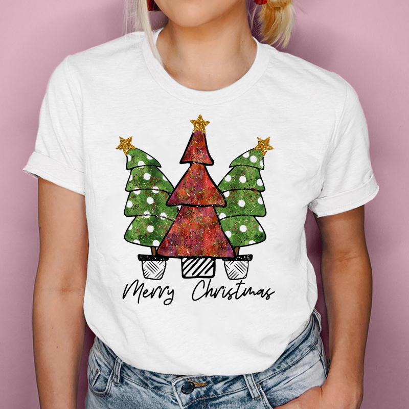 Women Graphic T-Shirt Cartoon Letters 