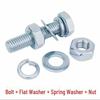 FFY M6x25 304 Stainless Steel Hex Bolt Set with Washers & Nut