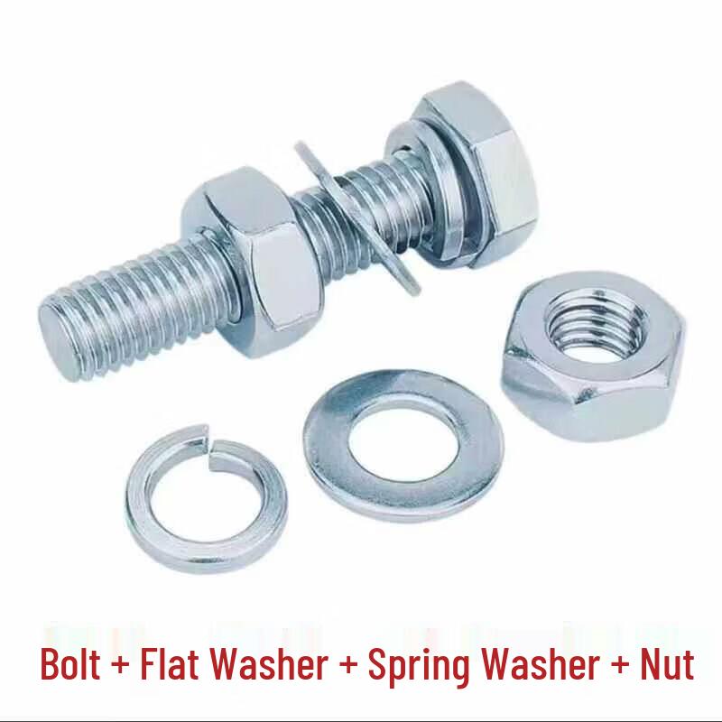 FFY M6x25 304 Stainless Steel Hex Bolt Set with Washers & Nut