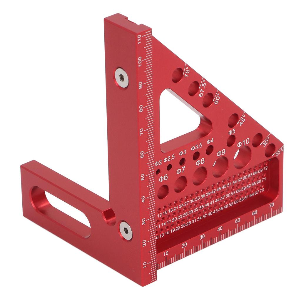 Woodworking   Protractor Aluminum Alloy Miter Triangular Ruler Multi Angle Layout Msuring Tool