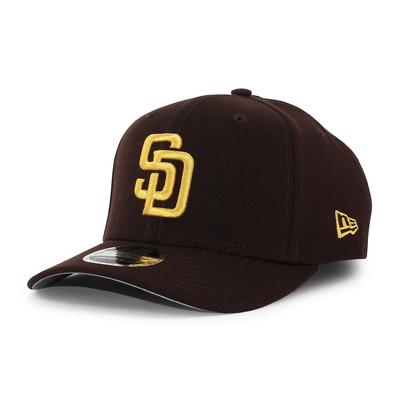 9SEVENTY Stretch Snapback Cap San Diego Padres MLB STRETCH SNAPBACK CAP BROWN SAN DIEGO PADRES Hat 970 [New Era] [Item]