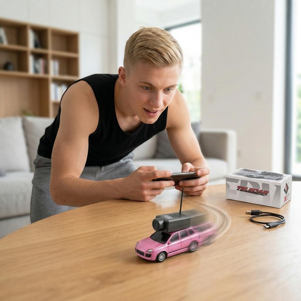 Remote Control FPV Camera Car, App-controlled Desktop Drifting Toy Car