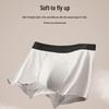 Herren Übergröße Milchseide Einfarbig Boxerbriefs