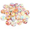40pcs 12mm Mix Colors Star Round Moon Style Flat Back Resin Cabochon For Bracelet Earrings Accessories
