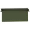 Garden Planter with LED Olive Green 30 X 80 X 30 Cm Steel