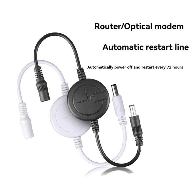 Automatic WiFi Router Reset Rebooter 72H Timed Auto Restart Plug for Apartment WiFi Bridge Modem Cat Simple Setup
