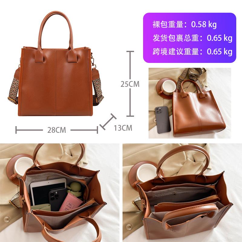 Tasche Umhängetasche Damen Vielseitige Tasche Damen Premium Sinn Nische Damen Schultertasche Umhängetasche Weiches Leder Damen Handtasche Große Kapazität