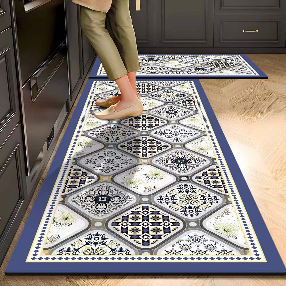 

Многоцелевой коврик из силикагеля, водопоглощающий и противоскользящий, идеально подходит для кухни, ванной комнаты и прихожей. 60*120cm