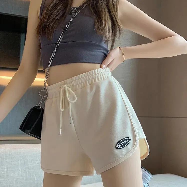 Women's High Waist Slimming Wide Leg Summer Sports Shorts