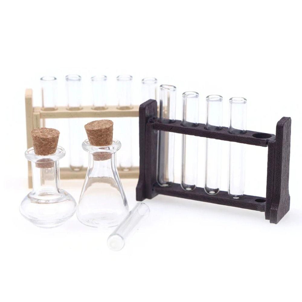 Measuring Cup Dollhouse Mini Glass Test Tube Set Miniature Measuring Cup  Dollhouse Miniature