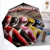 Power Rangers Umbrella Windproof Automatic Folding Umbrella Cartoon Superhero Rain Umbrella for Kids Boys Gift