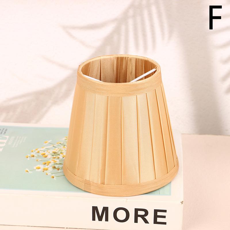 Dia 12Cm Modern Style Chandelier Fabric Lamp Shade Clip On Mini Wall Lamp Shade Hotel Bedroom Bedside Floor Lamp Shell Cover
