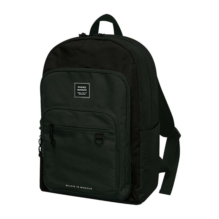 Double Pocket D-Pack Backpack Black