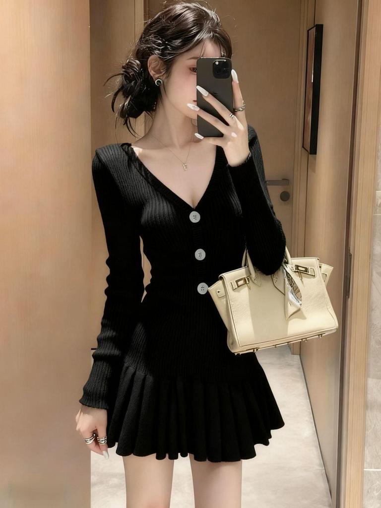 Robe pull une pièce élégante et petite - Collection Automne & Hiver