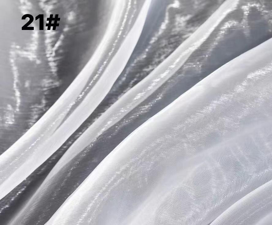 Dreamy Soft Organza Skirt Fabric: Flowing Light Gauze & Bright Silk