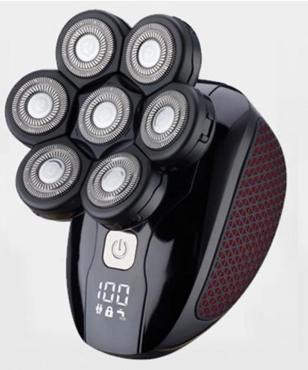 

Бритвы для мужчин, электробритвы, мужские аккумуляторные, водонепроницаемые, для влажной и сухой уборки, роторная бритва 5-в-1, бритва чёрный