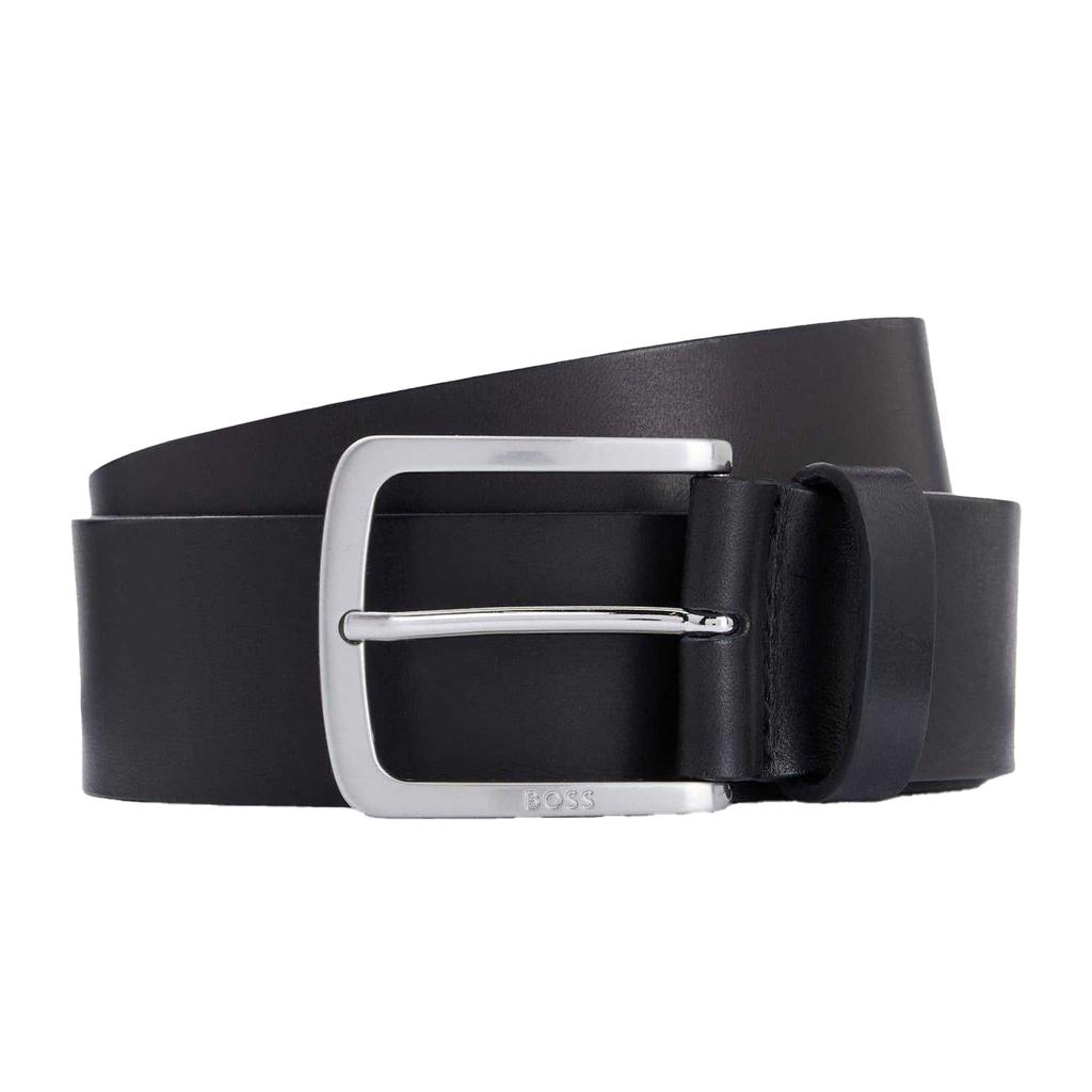 Boss Mens Logo Leather Pin Belt