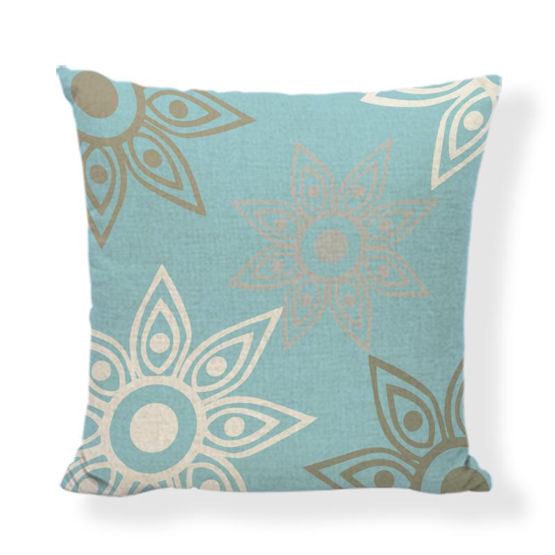 

Light Blue Outdoor Linen Pillowcase Cushion Cover for Home, Sofa, Chair, or Bed Decor. 45*45cm (cover only)