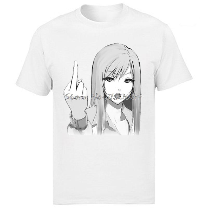 Rude Girl Anime Manga Ahegao Otaku Tshirt Waifu Boku No Hero Academia T-shirt Men Cotton Japanese Comic T Shirt Tees Harajuku